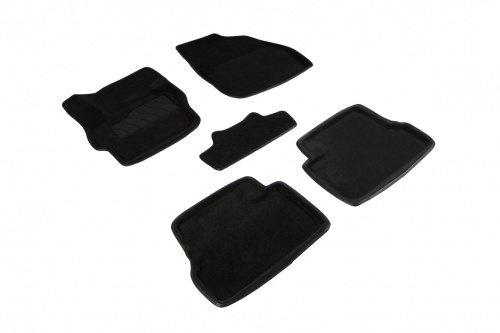 Коврики в салон Mazda 3 (BL) 2008-2011 Седан, 3D ткань Seintex , Черный, Арт. 71698