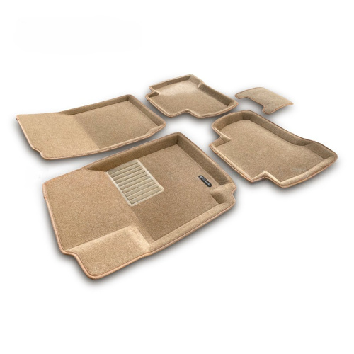 Коврики в салон Suzuki Grand Vitara 2005-2008 5 дв., 3D ткань Euromat Business, Бежевый, euro-std Арт. EMC3D004801T