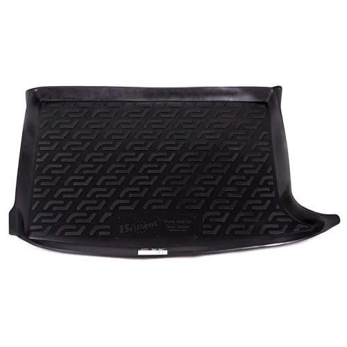 Коврик в багажник Renault Sandero  2009-2014, пластик, L.Locker, Черный, Арт. 0106070100