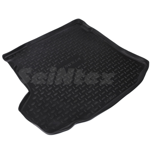 Коврик в багажник Toyota Corolla (E140/E150) 2006-2010 Седан, полиуретан Seintex, Черный, Арт. 01268
