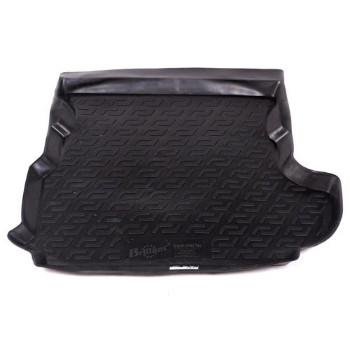 Коврик в багажник Mitsubishi Outlander   2005-2009, пластик, L.Locker, Черный, с cабвуфером Арт. 0108010300