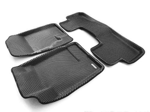 Коврики в салон Haval F7  2019-2022, 3D EVA Euromat, Серый, Арт. EM3DEVA001404G