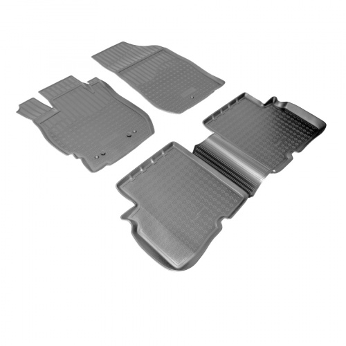 Коврики в салон Nissan Almera (G15) 2012-2018, полиуретан Norplast, Черный, Арт. NPA11-C61-020