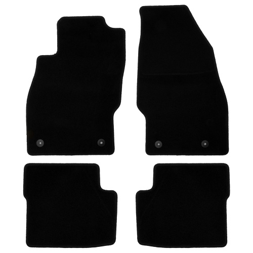 Коврики в салон Opel Corsa  2006-2010 5 дв., текстильные Klever эконом, Черный, Арт. KLEVER01371401200K
