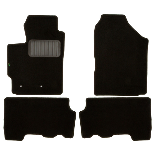 Коврики в салон Toyota Yaris  2005-2009 5 дв., текстильные Klever standart, Черный, Арт. KLEVER02481001210KH