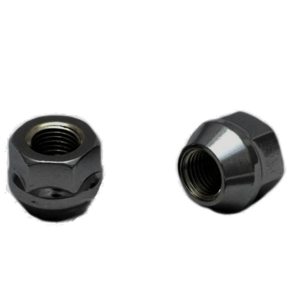 Гайка колеса M12x1.5 Конус h-10.5мм открытая, Черный, Спец Ключ, Арт. 3000045
