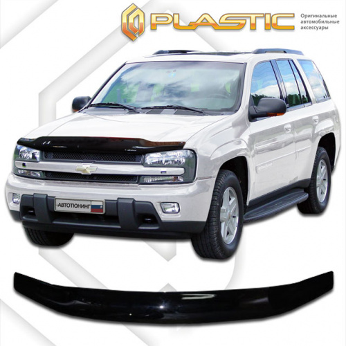 Дефлектор капота Ca-Plastic для Chevrolet TrailBlazer, арт.2010010101756