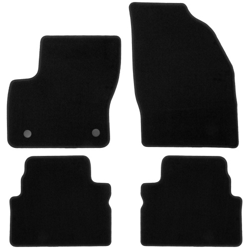 Коврики в салон Ford Kuga  2008-2013, текстильные Klever эконом, Черный, АКПП Арт. KLEVER01162001200K