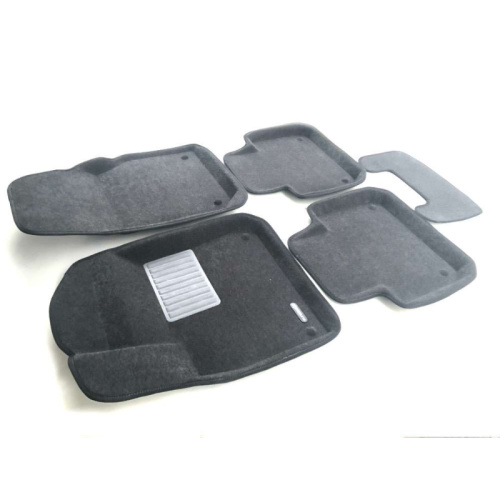 Коврики в салон Volkswagen Touareg  2018-2023, 3D ткань Euromat Business, Светло-серый, Арт. EMC3D004106S