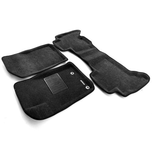 Коврики в салон Toyota Land Cruiser Prado (J150) 2013-2017 FL1 5 дв., 3D ткань Euromat Business, Серый, с креп. Арт. EMC3D005119G