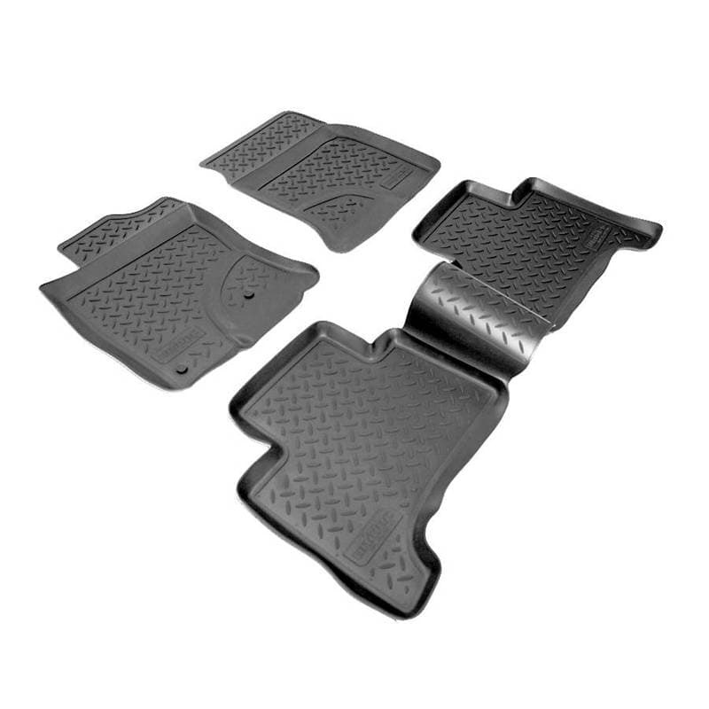 Коврики в салон Toyota Land Cruiser Prado (J120) 2002-2007 5 дв., полиуретан Norplast, Черный, Арт. NPL-Po-88-40