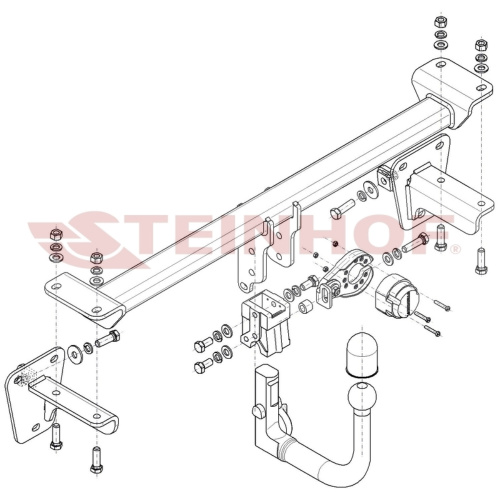 Фаркоп Mercedes A (W177) 2018-2022 5 дв. Steinhof Арт. M164