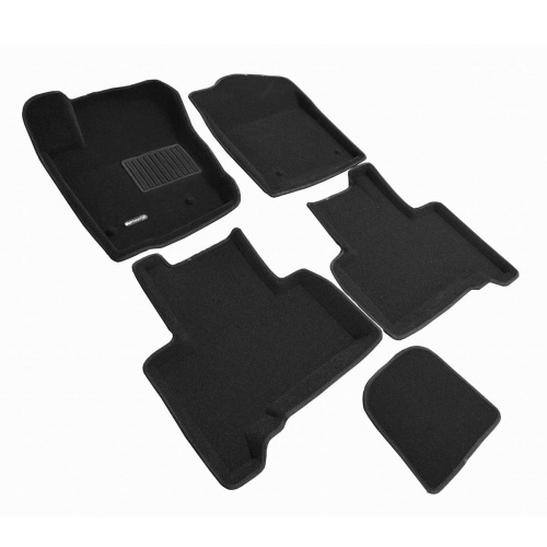 Коврики в салон Haval H9  2014-2017, 3D ткань Euromat Business, Черный, Арт. EMC3D-001406
