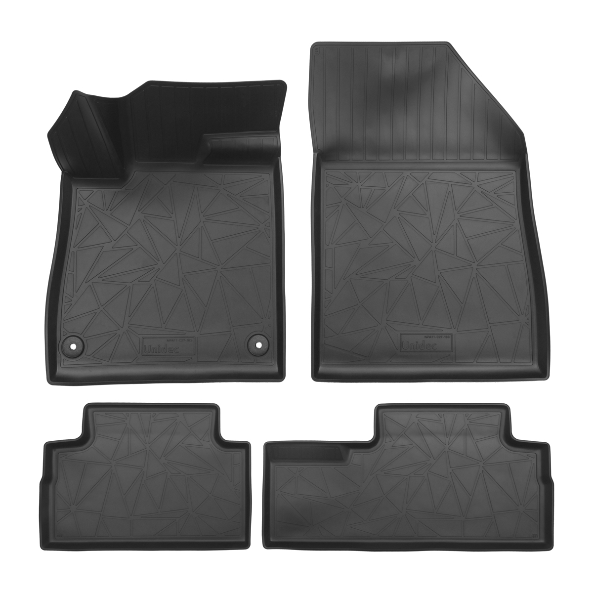 Коврики в салон GAC GS3 2023-, полиуретан 3D Norplast, Черный, Арт. NPA11-C27-183