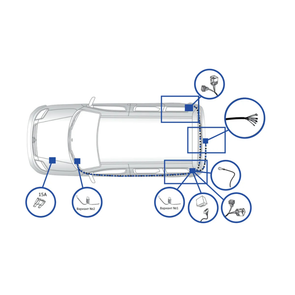 Блок согласования Citroen Berlingo Multispace (B9) 2008-2012 Минивэн 7 pin TowRus Арт. EMP2B907