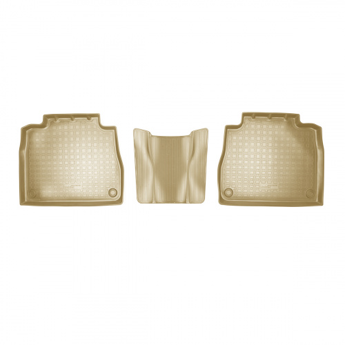 Коврики в салон Mercedes GLE (V167) 2018-, полиуретан 3D Norplast, Бежевый, Арт. NPA11C56535B