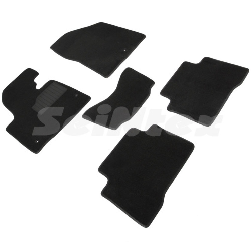 Коврики в салон Hyundai Santa Fe (DM) 2012-2016, ткань Seintex Lux, Черный, Арт. 89688