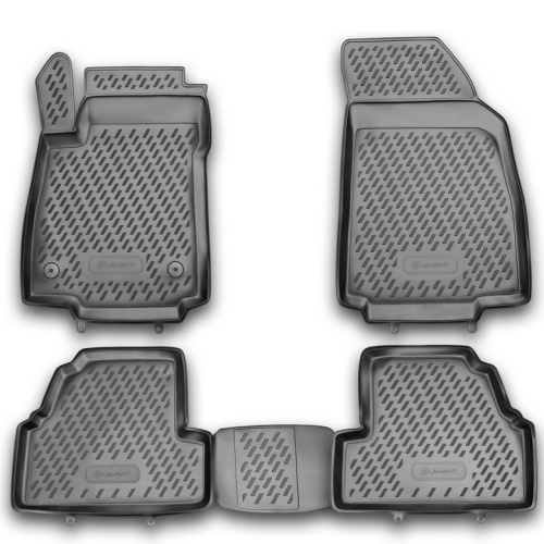 Коврики в салон Chevrolet Tracker  2013-2017, полиуретан 3D Element, Черный, Арт. CARCHV00041