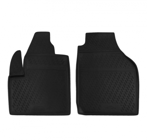 Коврики в салон Ford Tourneo Connect 2002-2009, полиуретан Element, Черный, передние Арт. s000.19