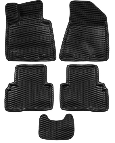 Коврики в салон Hyundai Tucson (TL) 2015-2019, 3D EVA Euromat, Черный, Арт. EM3DEVA002927