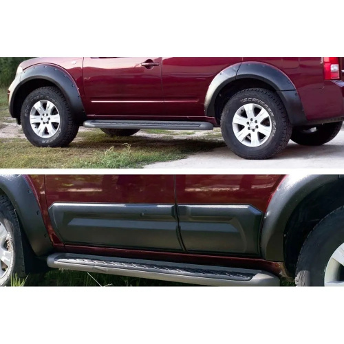 Расширители арок Nissan Pathfinder (R51) 2004-2009 шагрень(с молдингами на двери), к-кт, пластик Арт. ZKK190302