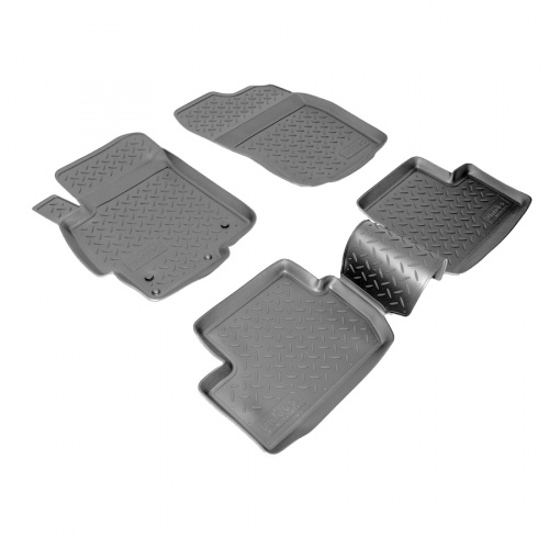 Коврики в салон Mitsubishi Lancer 10 2007-2010 Седан, полиуретан Norplast, Черный, Арт. NPLPO5925