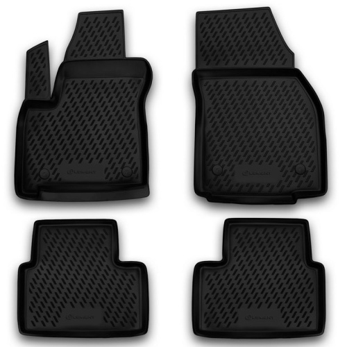 Коврики в салон Opel Meriva B 2010-2014, полиуретан Element, Черный, Арт. CAROPL00025h