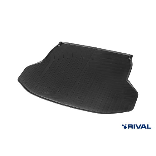 Коврик в багажник Changan CS55 Plus 2021-, полиуретан Rival, Черный, Арт. RIV18901002