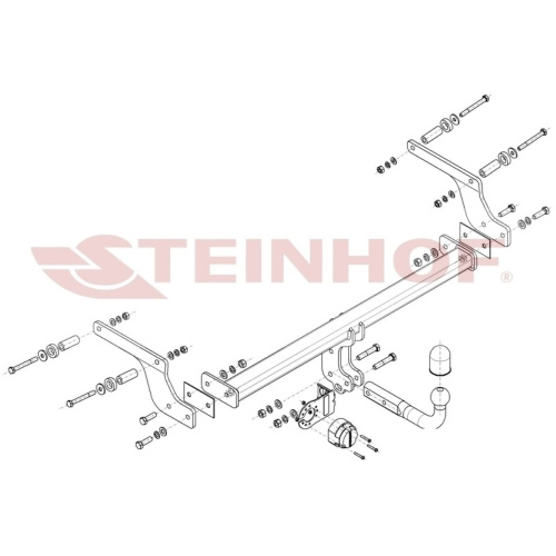 Фаркоп Renault Duster II 2020-2023 2WD/4WD Steinhof Арт. D016
