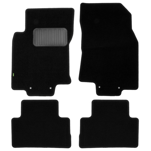 Коврики в салон Nissan Qashqai (J11) 2013-2019, текстильные Klever standart, Черный, сборка РФ Арт. KLEVER02365601210KH