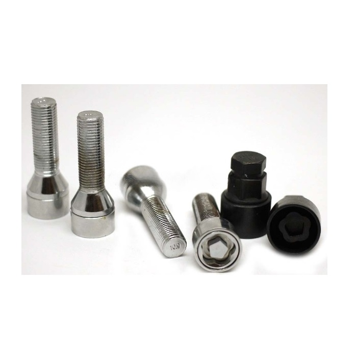 Секретные болты M14x1.5 Конус L-40мм Хром, Ключ 17-19, Арт. 674157EM-2Key