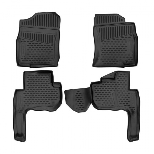 Коврики в салон Toyota Land Cruiser Prado (J90) 1996-1999 5 дв., полиуретан Element, Черный, Арт. ELEMENTAN0222210