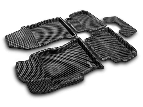 Коврики в салон Subaru   2017-2021, 3D EVA Euromat, Черный, Арт. EM3DEVA004705