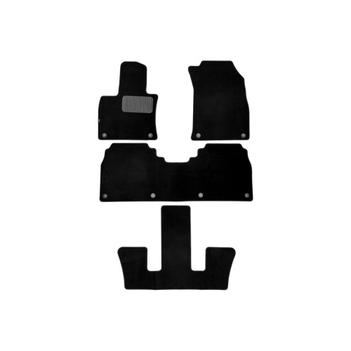 Коврики в салон Hongqi E-HS9 2022-, ткань Klever premium, Черный, Арт. KLEVER0311600222110KH