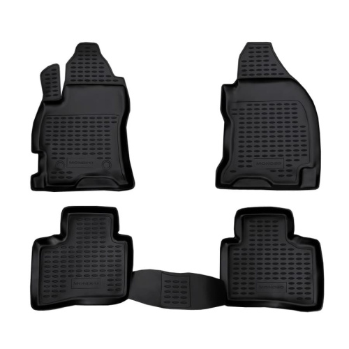 Коврики в салон Ford Mondeo  2000-2003 Лифтбек, полиуретан Element, Черный, Арт. ELEMENT1605210K