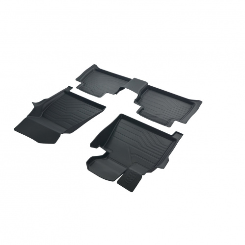 Коврики в салон BMW X6 (G06) 2019-, резина 3D SRTK LUX, Черный, Арт. 3D.BM.X.6.19G.08X06