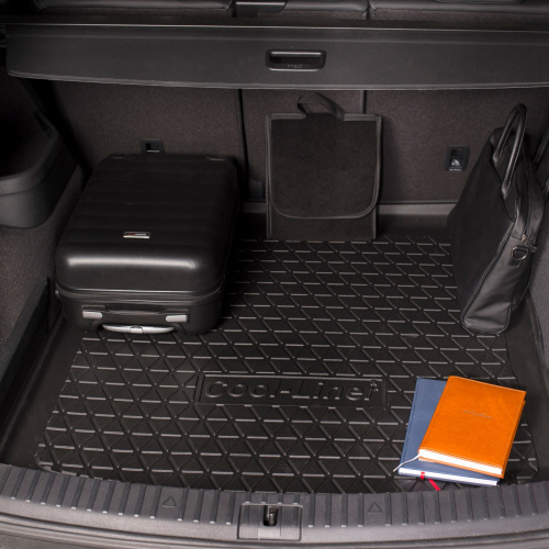 Коврик в багажник Volkswagen Tiguan  2007-2011, оригинал, Черный, с низким грузовым полом
 Арт. 5N0 061 161
