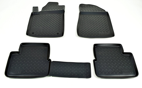 Коврики в салон Fiat Bravo  2007-2011, полиуретан Norplast, Черный, Арт. NPLPO2105