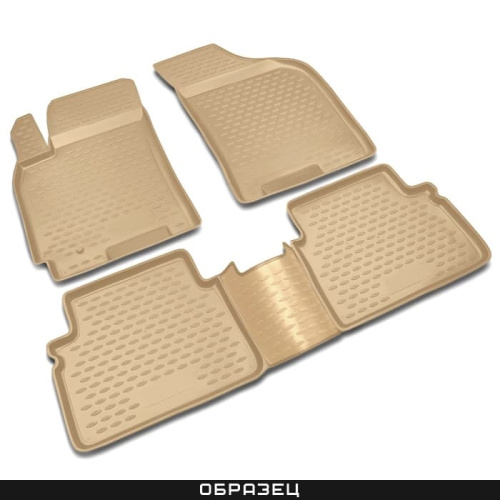 Коврики в салон Nissan Murano (Z50) 2002-2008, полиуретан Element, Бежевый, Арт. NLC.36.09.212