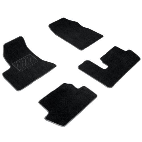 Коврики в салон Citroen C4 Picasso  2006-2013, текстильные Seintex Lux, Черный, Арт. 82358