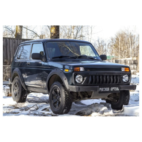 Расширители арок LADA Niva 2121 1977-1993 3 дв. шагрень;ПНД (вынос 25 мм) эконом, к-кт, пластик Арт. RL064302