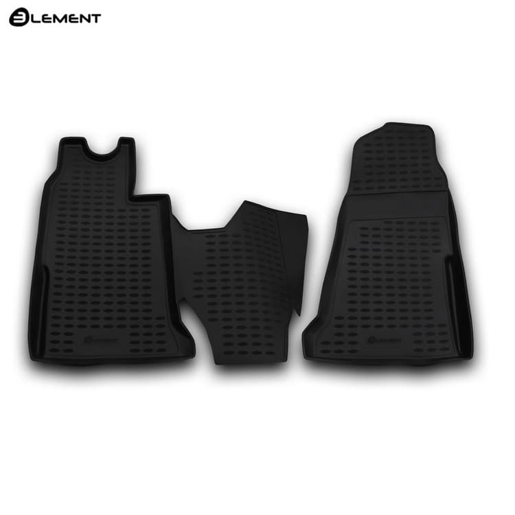 Коврики в салон Ford Tourneo  2006-2014, полиуретан Element, Черный, Арт. NLC.16.19.210