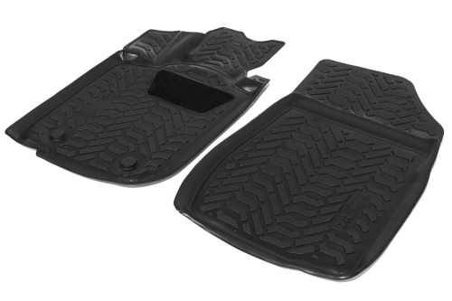Коврики в салон LADA Largus 2012-2021 Фургон, полиуретан AutoFlex, Черный, Арт. 9600302
