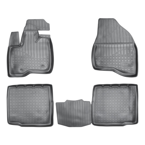 Коврики в салон Ford Explorer (U502) 2010-2016, полиуретан Norplast, Черный, 5 мест Арт. NPA11C22180