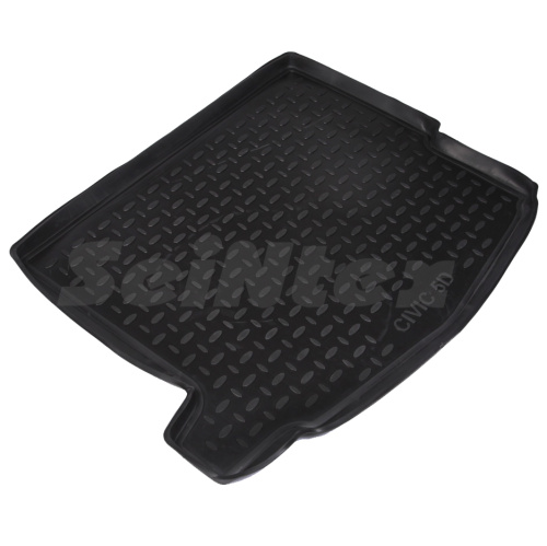 Коврик в багажник Honda Civic 2011-2015 Хэтчбэк 5 дв., полиуретан Seintex, Черный, Арт. 85186
