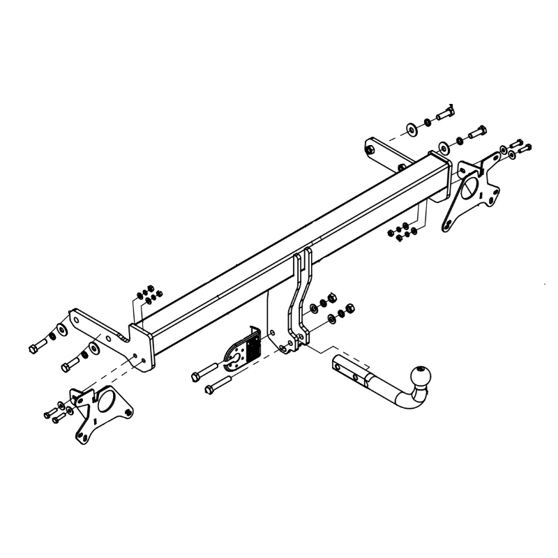Фаркоп Hyundai Tucson (TL) 2018-2021 FL IMIOLA Арт. J069