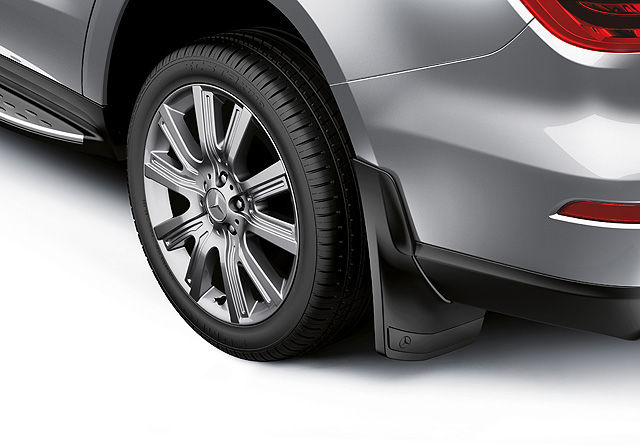 Брызговики Mercedes GL (X166) 2012-2016 AMG пакет, задние, пластик Арт. A1668900378