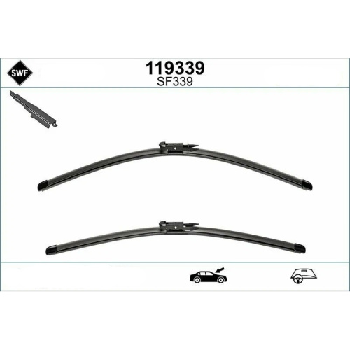 Комплект стеклоочистителей SWF VisioFlex OE292 550мм/530мм арт. 119292