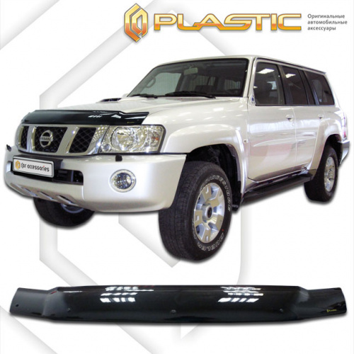 Дефлектор капота Ca-Plastic для Nissan Patrol, арт.2010010100575