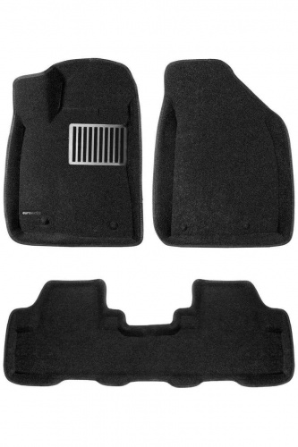 Коврики в салон Lexus RX  2008-2012, 3D ткань Euromat LUX, Черный, Арт. EM3D003209